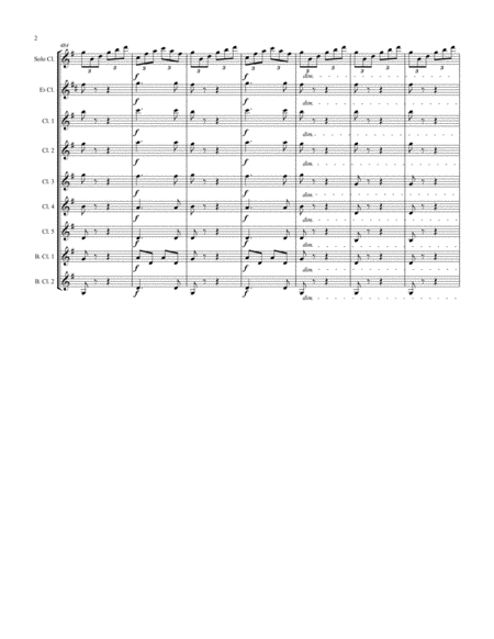 Beethoven Symphony 6 Movement I Clarinet Solo Arrangement Page 2