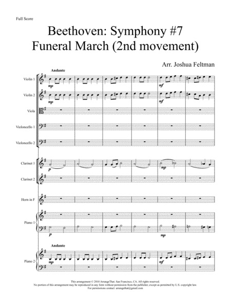 Beethoven Symphony 7 Movement 2 Page 2