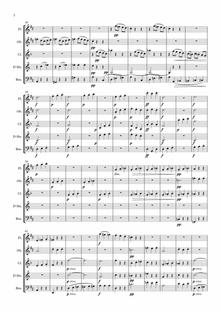 Beethoven Symphony No 2 Op 36 Mvt Iii Scherzo And Trio Wind Quintet Page 2