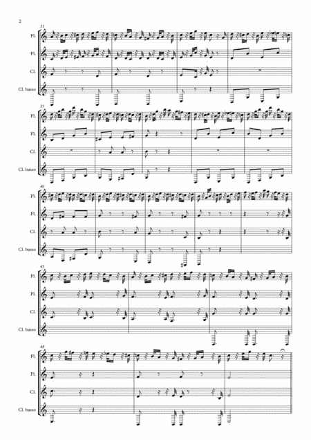 Beethoven Variations On L Ci Darem La Mano For 2 Flutes And 2 Clarinets Page 2
