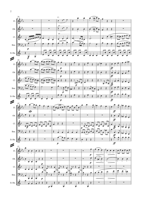 Beethoven Wind Sextet Op 71 Wind Quintet Page 2