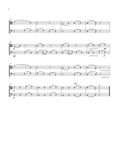 Beethovens Ode To Joy Viola Cello Duet Two Tonalities Included Page 2