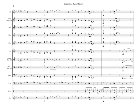 Beginning Band Blues Score Page 2