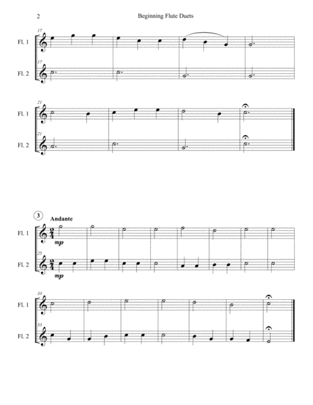 Beginning Flute Duets Page 2