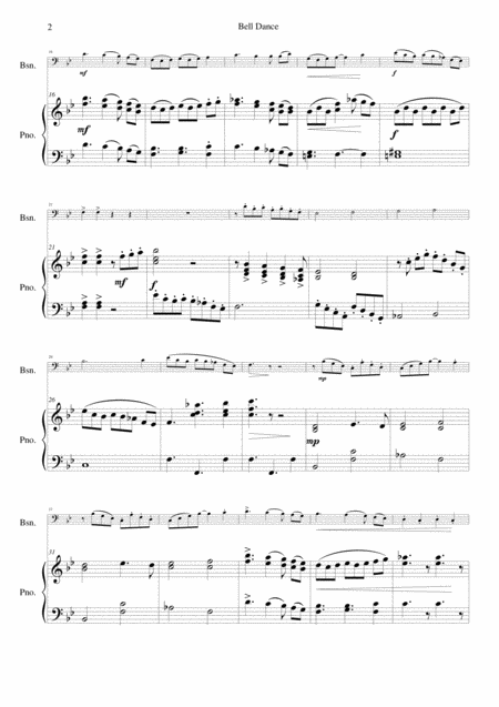 Bell Dance For Bassoon And Piano Page 2