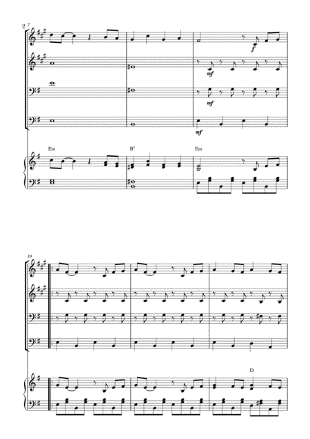 Bella Ciao For Brass Quartet And Piano Page 2