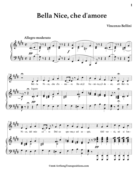 Bella Nice Che D Amore C Sharp Minor Page 2