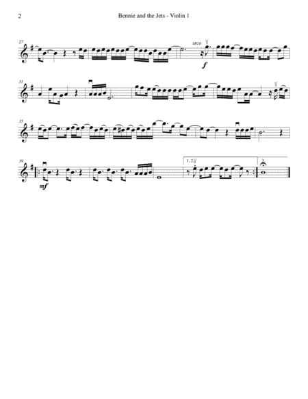 Bennie And The Jets String Quartet Page 2