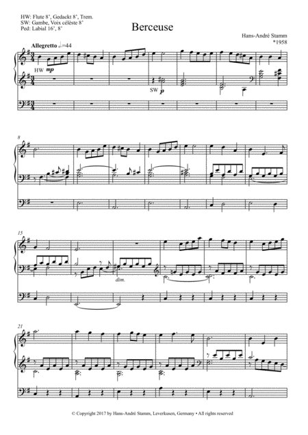 Berceuse For Organ Page 2