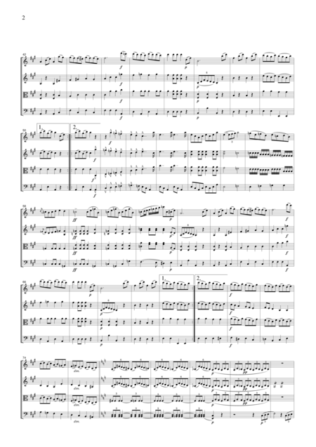 Berlioz Rakoczy March For String Quartet Cb701 Page 2