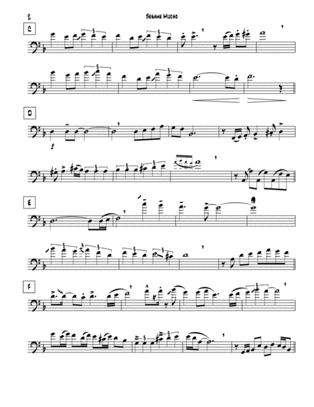 Besame Mucho For Trombone Solo Page 2