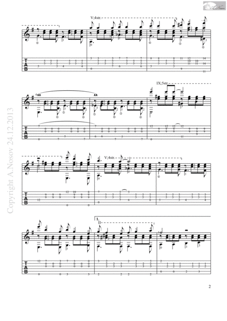 Besame Mucho Sheet Music For Guitar Page 2