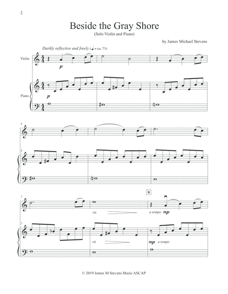 Beside The Gray Shore Violin Piano Page 2