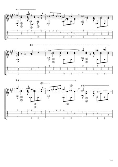 Beta Dan Ayunda Solo Guitar Tablature Page 2