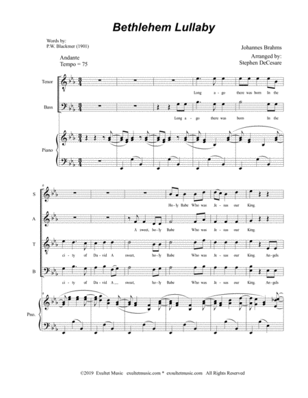 Bethlehem Lullaby For Satb Page 2