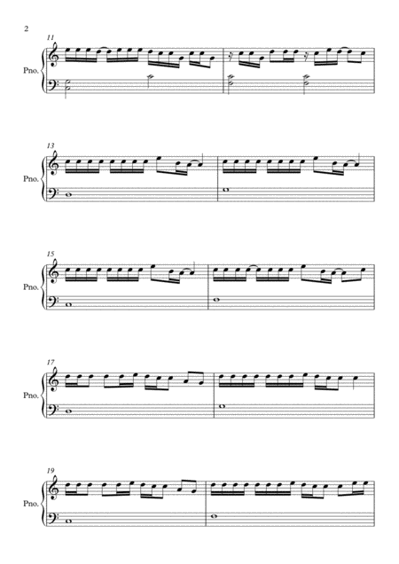 Better Now C Major By Post Malone Easy Piano Page 2