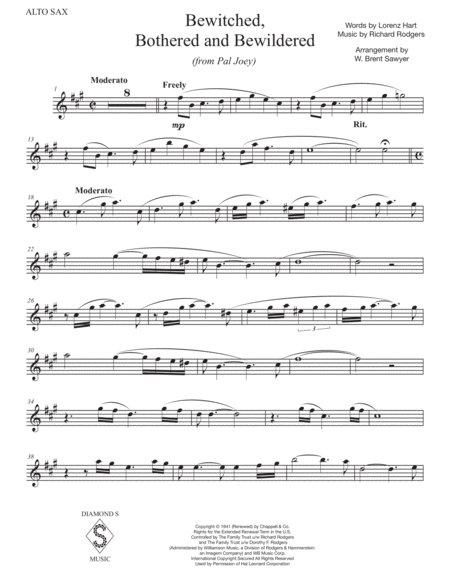 Bewitched Alto Sax Solo With Piano Page 2