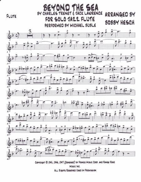 Beyond The Sea For Solo Jazz Flute Page 2