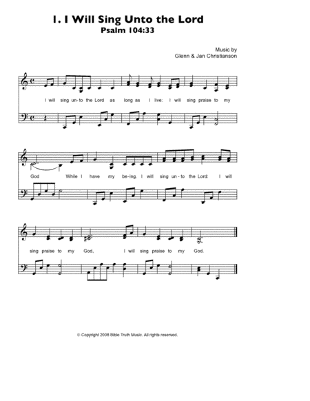 Bible Songs For Kids Songbook Volume 1 Page 2