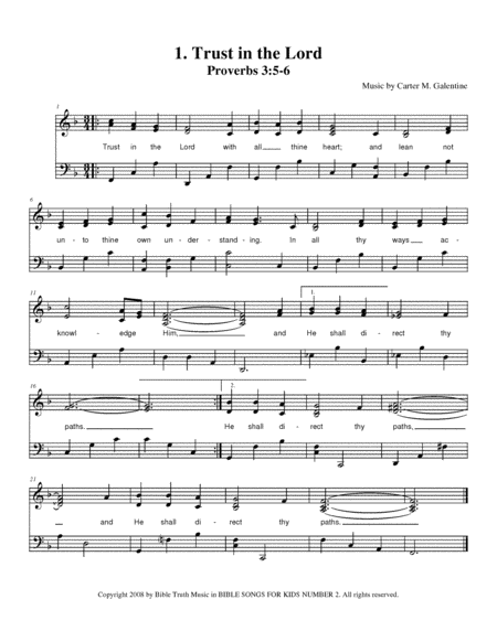 Bible Songs For Kids Songbook Volume 2 Page 2