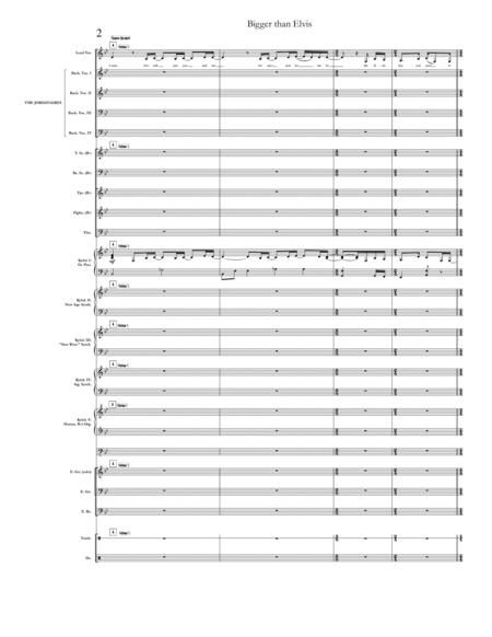 Bigger Than Elvis Chicago Full Score Set Of Parts Page 2