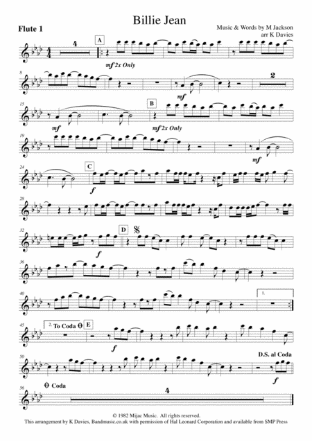 Billie Jean Flexible Wind Ensemble Page 2