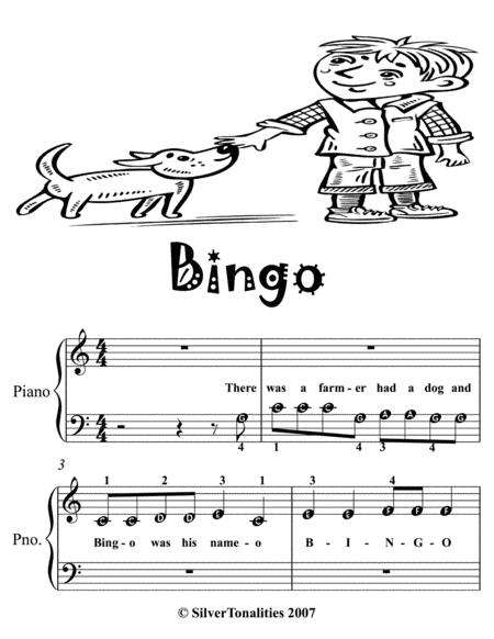 Bingo Beginner Piano Sheet Music Page 2