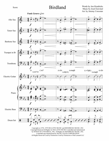 Birdland For Little Big Band Page 2