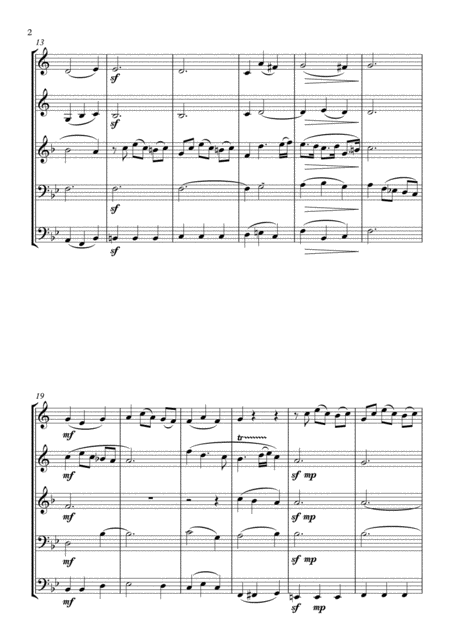Bist Du Bei Mir Bwv 508 Brass Quintet Page 2