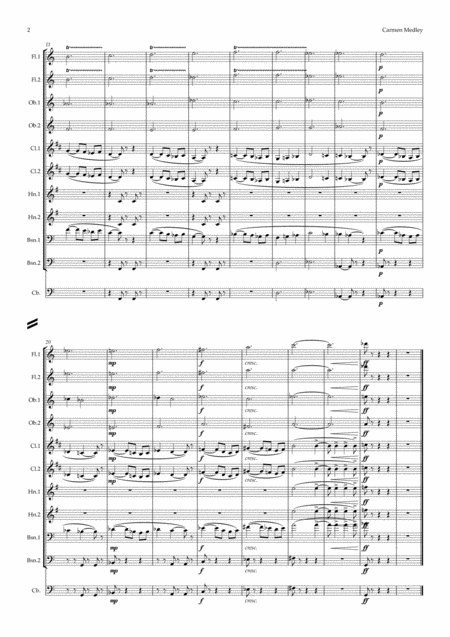 Bizet A Carmen Medley Symphonic Wind Page 2