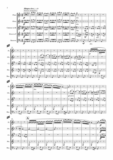 Bizet A Carmen Medley Wind Quintet Page 2