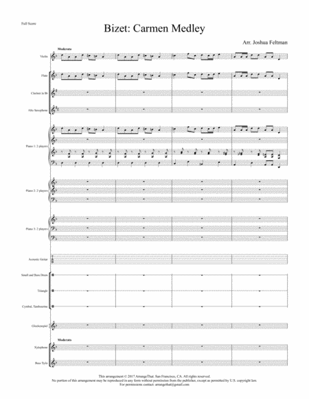 Bizet Carmen Medley Elementary Page 2