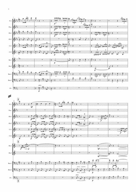 Bizet Jeux D Enfants Children Games I March Trompette Et Tambour Symphonic Wind Page 2