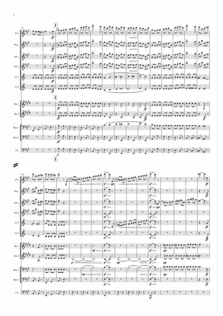 Bizet Jeux D Enfants Children Games V Galop Le Bal Symphonic Wind Page 2