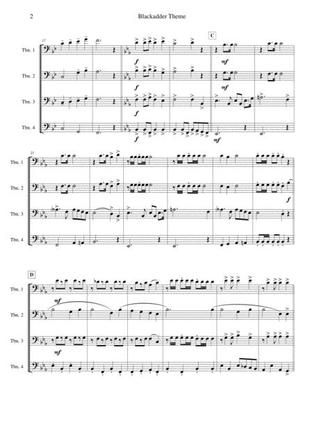 Blackadder Theme For Trombone Quartet Page 2