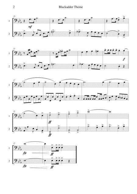 Blackadder Theme For Two Trombones Or Euphoniums Page 2