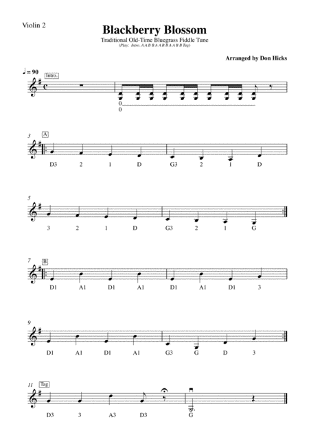 Blackberry Blossom For String Orchestra Page 2