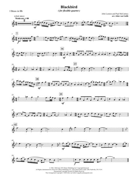 Blackbird For Brass Quartet Page 2