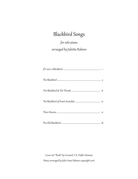 Blackbird Songs For Piano Page 2