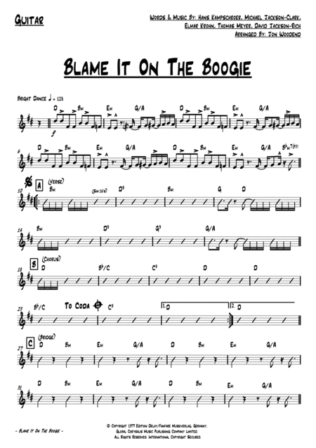 Blame It On The Boogie 7 Piece Pop Rock Band Page 2