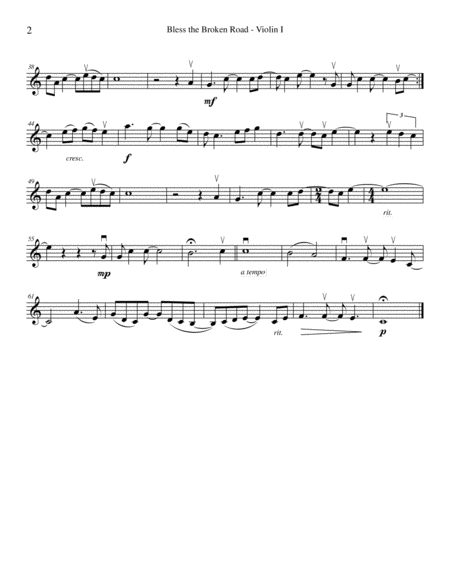 Bless The Broken Road String Quartet Page 2