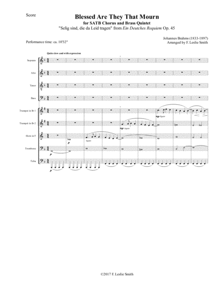 Blessed Are They That Mourn For Satb Chorus And Brass Quintet Page 2