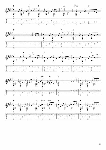 Blessed Assurance By Phoebe Knapp Solo Fingerstyle Guitar Tab Page 2