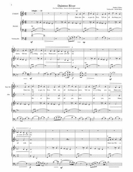 Blessed Redeemer Trio Flute 1 Flute 2 Piano With Score Parts Page 2