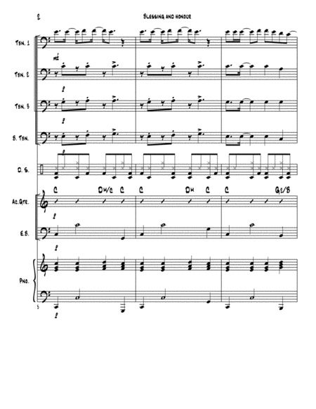 Blessing And Honour Trombone Praise Page 2