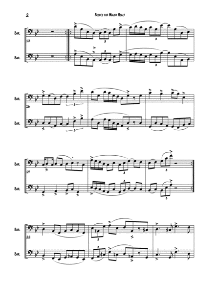 Bleuses For Major Healy Duet For Bass Clef Instruments Page 2