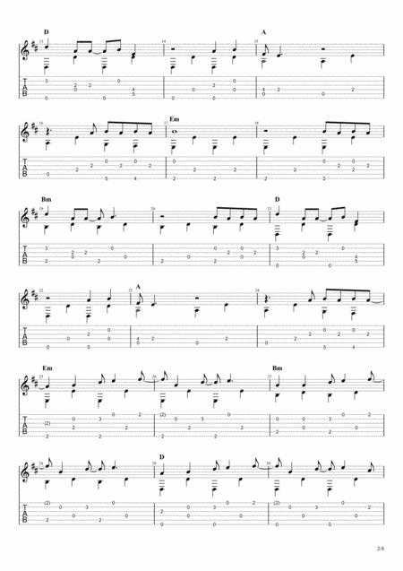 Blinding Lights By The Weeknd Solo Fingerstyle Guitar Tab Page 2