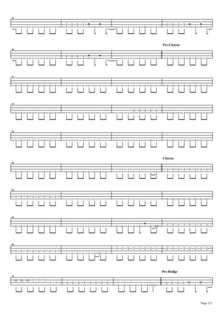 Blood Circulator Asian Kung Fu Generation Bass Tab Page 2