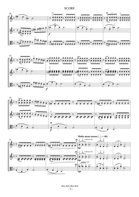 Blue Blue Blue Bird For 2violins And Viola Page 2