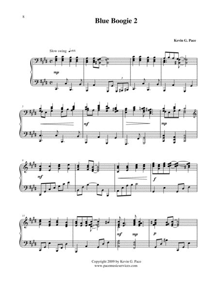 Blue Boogie 2 Original Piano Solo Page 2